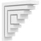 Ekena Millwork Standard Landon Architectural Grade PVC Bracket, 1 1/2"W x 5"D x 5"H BKTP02X05X05LAN - alternate 1
